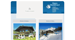 Desktop Screenshot of haus-waldrast.com